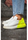Ch254 Cbt Pittura Erkek Ayakkabı 502 Neon Sari Topuk Splush Erkek Spor Ayakkabı