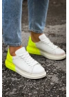 Ch254 Cbt Pittura Erkek Ayakkabı 502 Neon Sari Topuk Splush Erkek Spor Ayakkabı