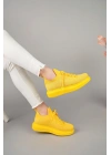 Ch307 Rt Tricot Kadın Ayakkabı Sari Kadın Spor Ayakkabı