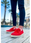Ch311 Espadril Erkek Ayakkabı Kirmizi Erkek Günlük Ayakkabı