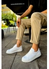 CH979 - Santoni CRT Spor Erkek Ayakkabı BEYAZ