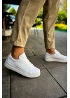 CH979 - Santoni CRT Spor Erkek Ayakkabı BEYAZ
