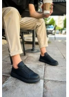 CH979 - Santoni CRT Spor Erkek Ayakkabı SIYAH