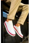 Ch979 Santoni Gbt Spor Erkek Ayakkabı Beyaz/kirmizi Erkek Spor Ayakkabı
