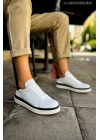 Ch979 Santoni Gbt Spor Erkek Ayakkabı Beyaz/siyah Erkek Spor Ayakkabı