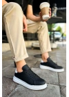 CH979 - Santoni GBT Spor Erkek Ayakkabı SIYAH/BEYAZ