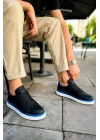 CH979 - Santoni GBT Spor Erkek Ayakkabı SIYAH/MAVI