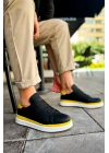 CH979 - Santoni GBT Spor Erkek Ayakkabı SIYAH/SARI
