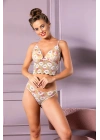 DANTEL Lİ KAPLI DESTEKSİZ  BRALET SLİP KÜLOT TAKIM SOMON (MGP32031)