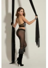 FANTEZİ BRALET PANTOLON TAKIM SİYAH/GÜMÜŞ  (MGP6054)