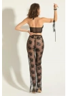 FANTEZİ TRANSPARAN BRALET, PANTOLON TAKIM SİYAH (MGP6154)
