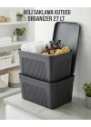 Füme 2Li 27 LT Ünit Saklama Kutusu & Çok Amaçlı Banyo Ve Ev Düzenleyici Organizer