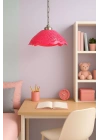 Fuşya Akrilik Avize Soft Pembe Modern Aydınlatma 35x35x12 cm