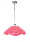 Fuşya Akrilik Avize Soft Pembe Modern Aydınlatma 35x35x12 cm