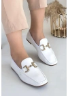 Guart Beyaz Rugan Ayakkabı Kadın Babet