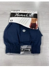 Huma One Erkek Havlu Bel Düz Boxer Battal Boy 3XL Lacivert Renk