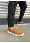 JY180 Estilo X Bağcıksız Süet Erkek Günlük Spor Klasik Ayakkabı SBT - Taba