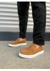 JY180 Estilo X Bağcıksız Süet Erkek Günlük Spor Klasik Ayakkabı SBT - Taba