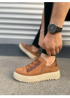 JY502 Bold Bağcıklı Süet Erkek Günlük Sneaker Ayakkabı SKT - Taba
