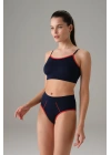 Kadın Lacivert Askılı Sporcu Sütyen 5551