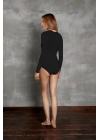 Kadın Uzun Kol %96 Viloft Termal Body Siyah 12453