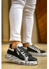KB-02  Kuback Bağcıklı Crocodile Siyah Gazete Günlük Erkek Ayakkabı
