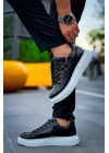 KB-309  Kuback  Siyah Fermuar Ve Bağcıklı  Günlük Erkek  Ayakkabı