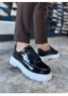 KB-703 Kuback Siyah Rugan Lastikli Günlük Erkek Ayakkabı