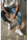 KB-N2 Kuback Beyaz Cilt Günlük Erkek Ayakkabı