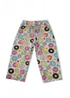 Kız Çocuk Donut Desenli Renkli Pijama Takımı