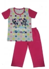 Kız Çocuk Kısa Kollu Pijama Takımı
