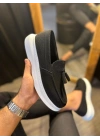 Knack Günlük Spor 818 Siyah Süet (beyaz Taban) Erkek Klasik Ayakkabı