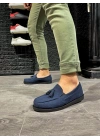 Knack Loafer Erkek Ayakkabı 007 Mavi Erkek Loafer Ayakkabı