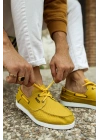 Knack Mevsimlik Keten Ayakkabı 008 Sarı Erkek Günlük Ayakkabı