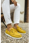 Knack Mevsimlik Keten Ayakkabı 008 Sarı Erkek Günlük Ayakkabı