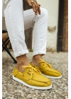 Knack Mevsimlik Keten Ayakkabı 008 Sarı