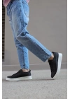 Knack Sneakers Ayakkabı 010 Siyah (beyaz Taban) Erkek Sneaker Ayakkabı