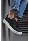 Knack Sneakers Ayakkabı 010 Siyah (Beyaz Taban)