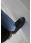Knack Sneakers Ayakkabı 010 Siyah (siyah Taban) Erkek Sneaker Ayakkabı