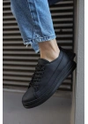 Knack Sneakers Ayakkabı 010 Siyah (Siyah Taban)