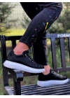 Knack Sneakers Ayakkabı 889 Siyah (Beyaz Taban)