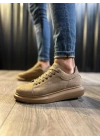 Knack Yüksek Taban Günlük Ayakkabı 044 Camel (Süet)
