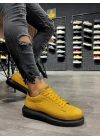 Knack Yüksek Taban 045 Sarı (siyah Taban) Erkek Günlük Ayakkabı