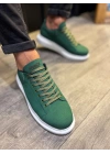 Knack Yüksek Taban 045 Yeşil (beyaz Taban) Erkek Günlük Ayakkabı