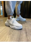 Knack Yüksek Taban N75 Kapitone Beyaz Erkek Günlük Ayakkabı