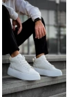 Le10 Bağcıklı Erkek Yüksek Taban Beyaz Spor Erkek Bot