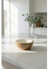 Mango Agacı Sunum Servis Kasesi & Dekoratif Kase 20 Cm Krem