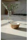 Mango Agacı Sunum Servis Kasesi & Dekoratif Kase 20 Cm Krem