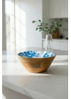 Mango Agacı Sunum Servis Kasesi & Dekoratif Kase 25 Cm Desenli