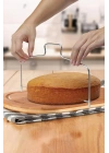 Metal Pasta Kesme Aparatı 30 cm Kek Ekmek Katman Dilimleme Bıçağı
